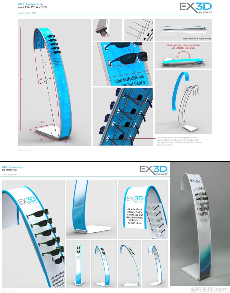 EX3d produced floor display