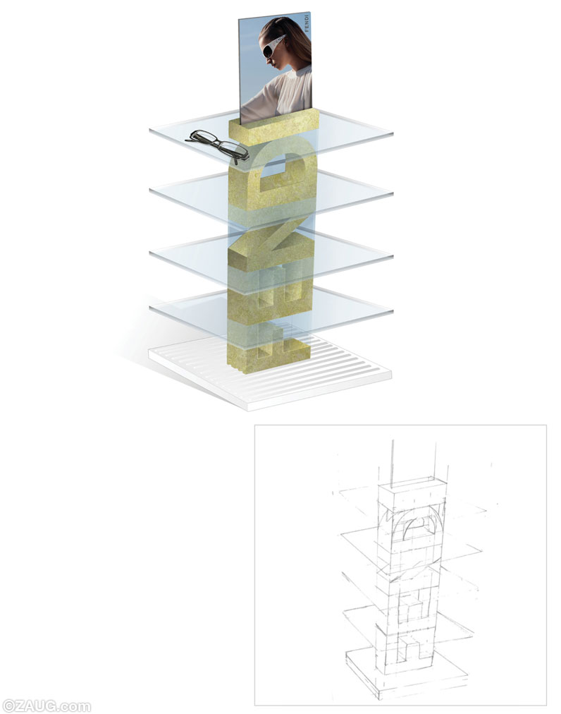 FENDI counter design
